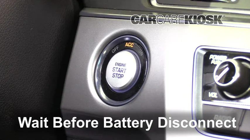 2017 Hyundai Sonata Sport 2.0T 2.0L 4 Cyl. Turbo Battery Replace